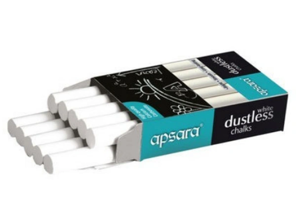 Apsara White Chalk (Pack of 10 pcs)